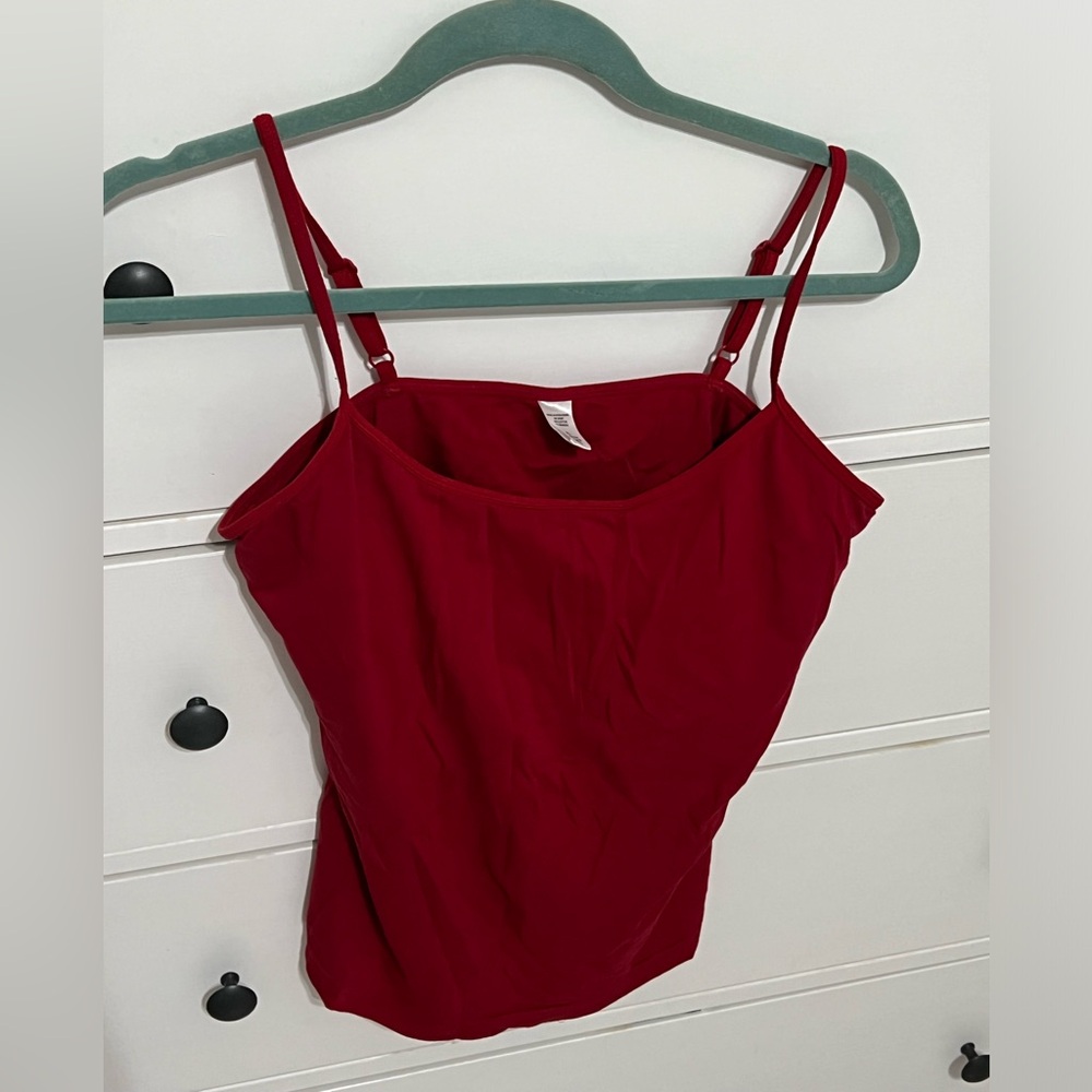 St. Eve Red Cami with Built In Bra